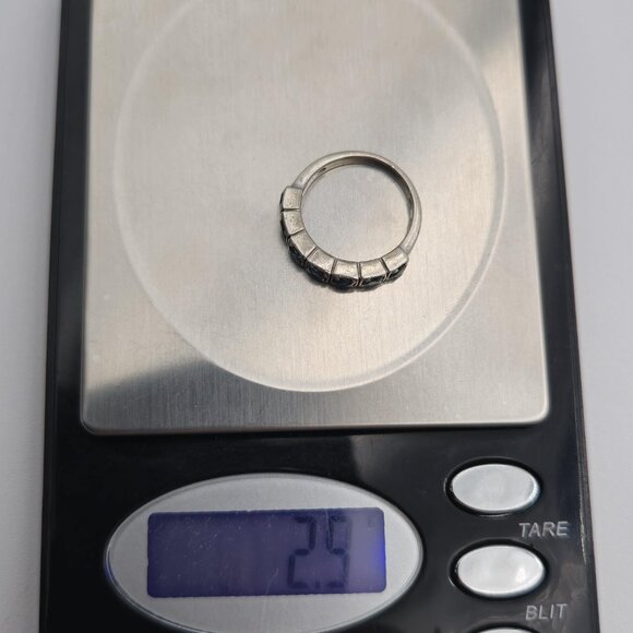 Size 5.5 Sterling Silver Unique Style Blue Spinel Gems Ring A3036 - Picture 9 of 9